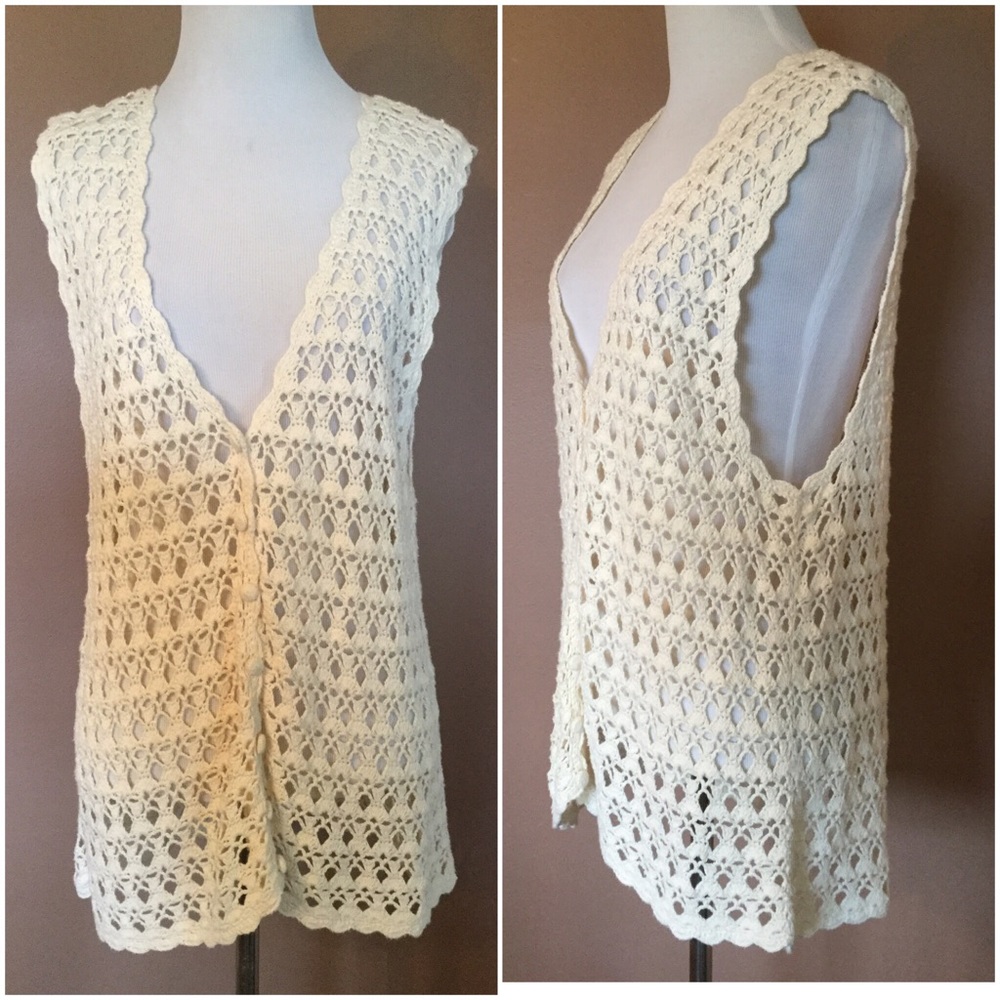 Willow Ridge Open Knit Vest
